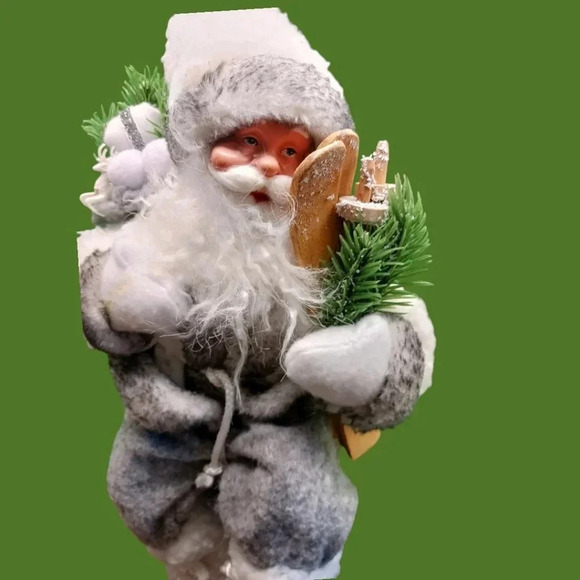 Arctic holiday  santa sitter silver & white color - Picture 6 of 10
